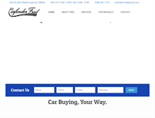 Tablet Screenshot of carfinderfred.com